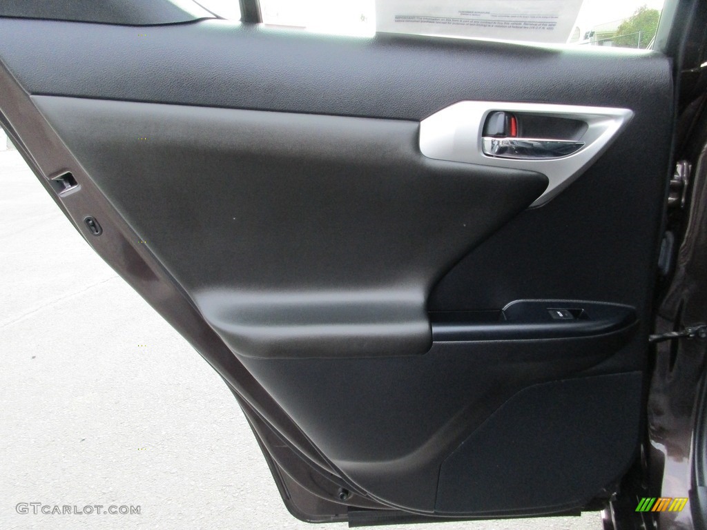 2011 CT 200h Hybrid Premium - Fire Agate Pearl / Black photo #22