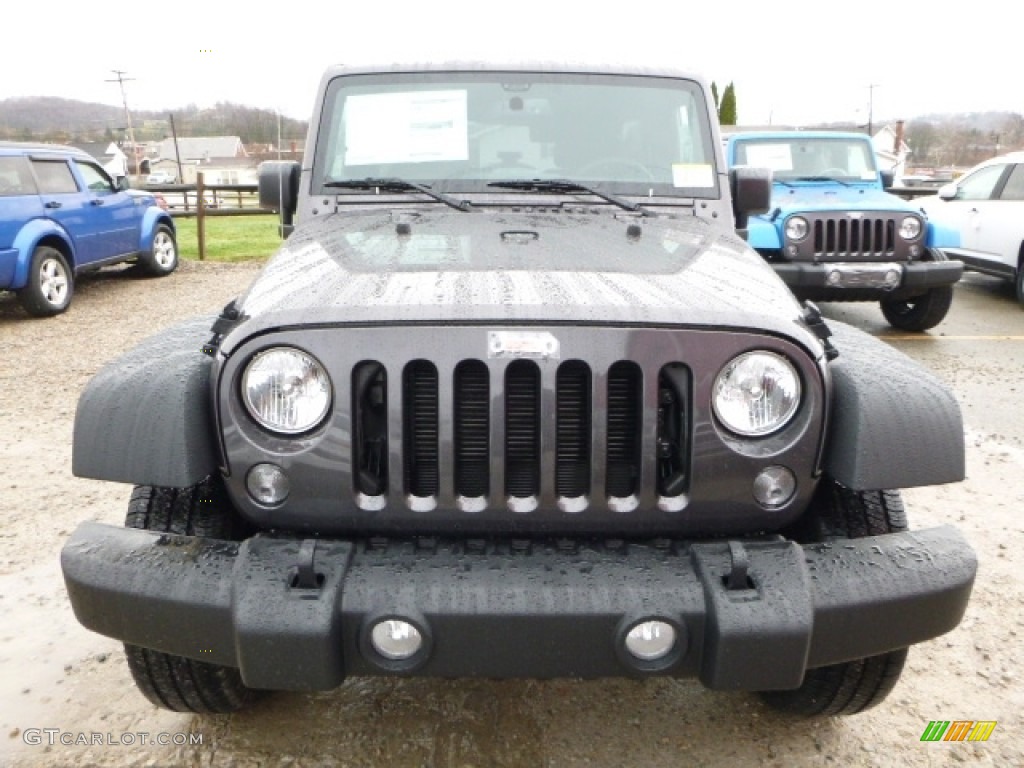 2016 Wrangler Unlimited Sport 4x4 - Granite Crystal Metallic / Black photo #13