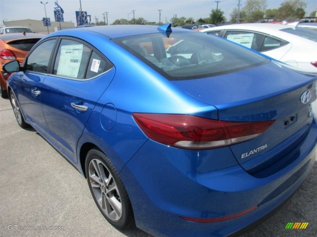 2017 Elantra Limited - Electric Blue / Gray photo #4