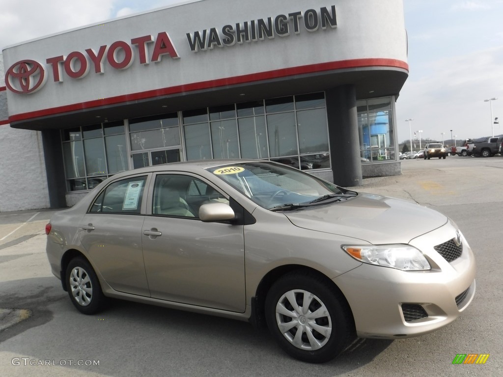 2010 Corolla LE - Desert Sand Metallic / Bisque photo #2