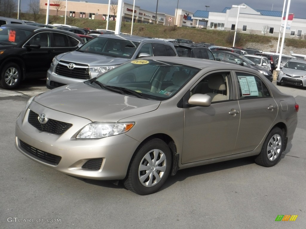 2010 Corolla LE - Desert Sand Metallic / Bisque photo #4