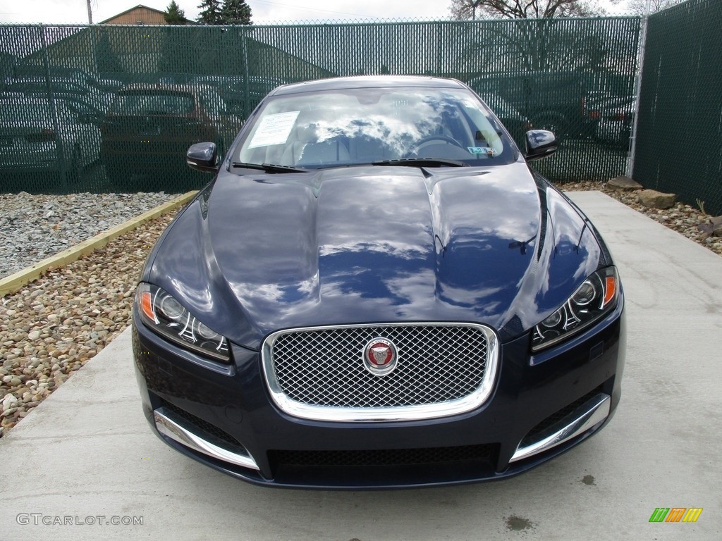 2015 XF 3.0 AWD - Dark Sapphire Metallic / Ivory/Truffle photo #7