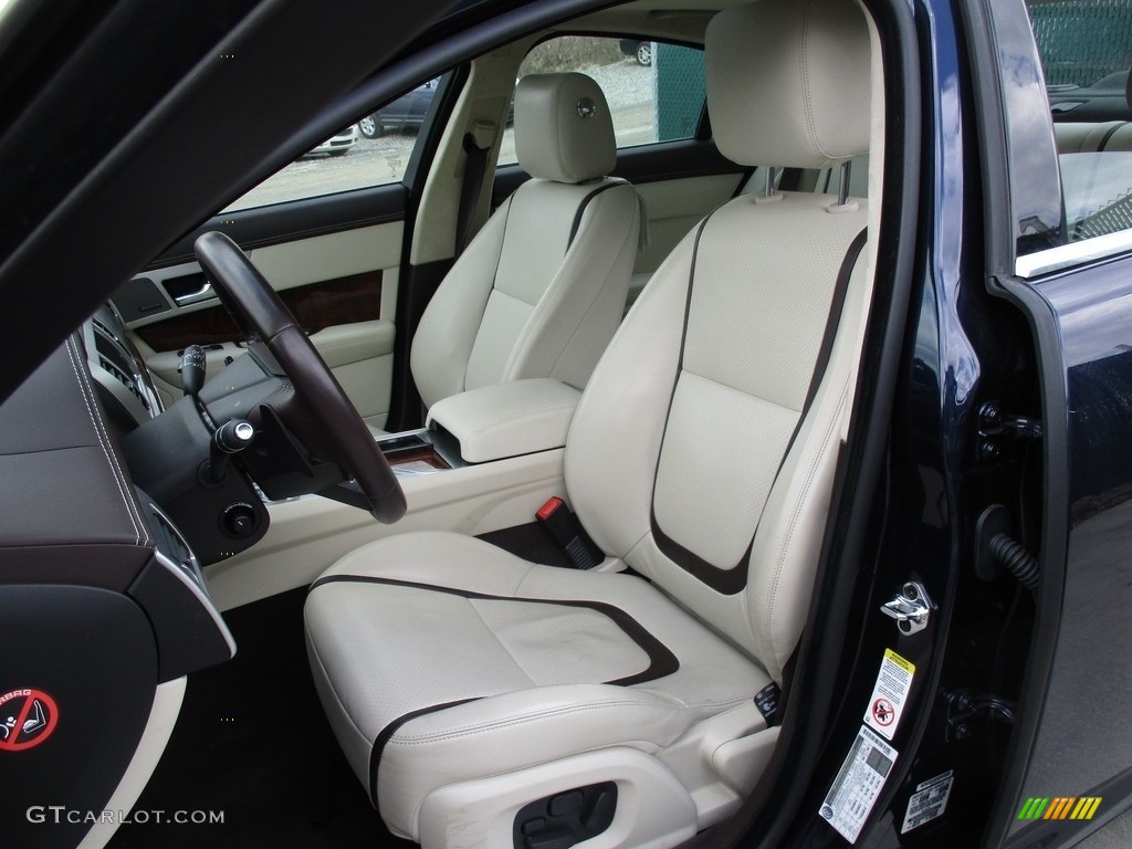 2015 XF 3.0 AWD - Dark Sapphire Metallic / Ivory/Truffle photo #13