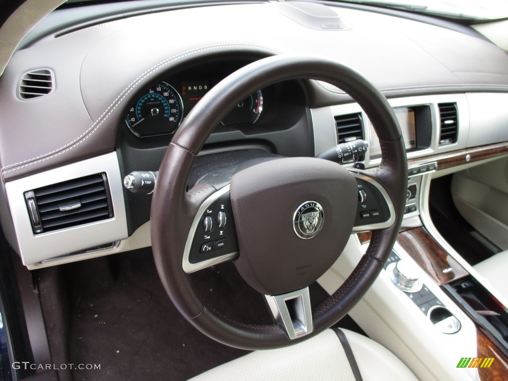 2015 XF 3.0 AWD - Dark Sapphire Metallic / Ivory/Truffle photo #15
