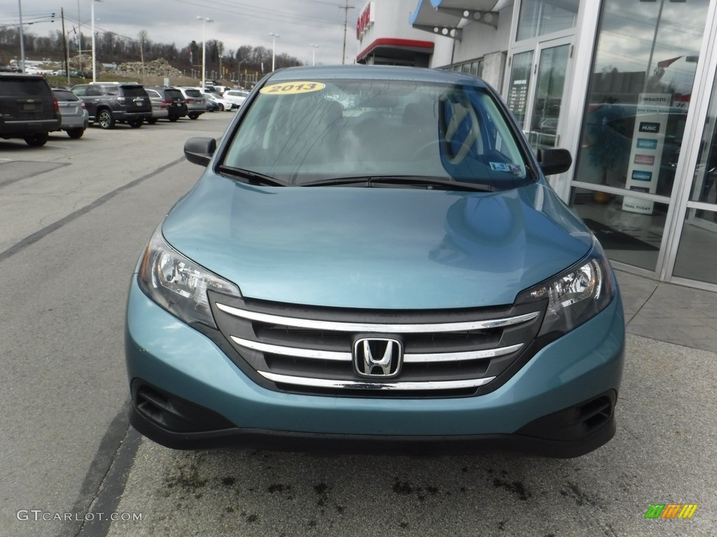 2013 CR-V LX AWD - Mountain Air Metallic / Black photo #3