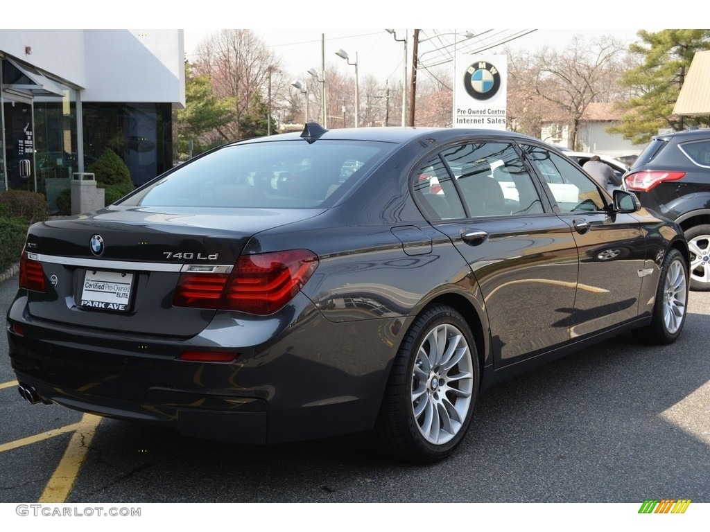 2015 7 Series 740Ld xDrive Sedan - Dark Graphite Metallic / Saddle/Black photo #3