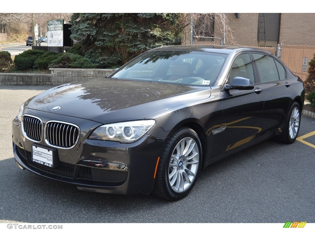 2015 7 Series 740Ld xDrive Sedan - Dark Graphite Metallic / Saddle/Black photo #6