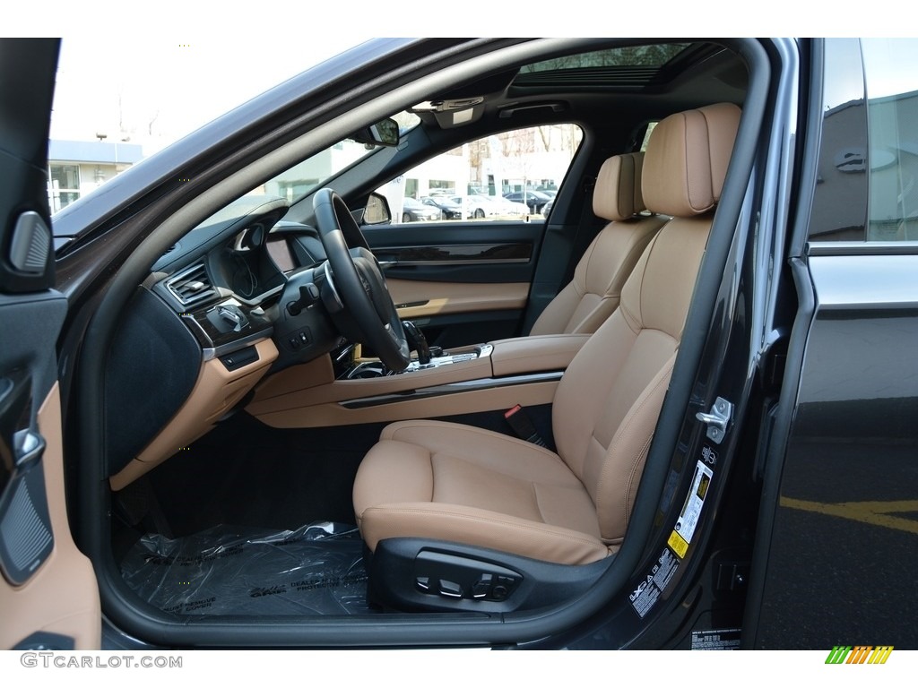 2015 7 Series 740Ld xDrive Sedan - Dark Graphite Metallic / Saddle/Black photo #12
