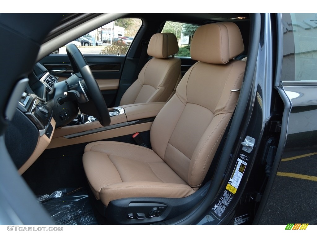 2015 7 Series 740Ld xDrive Sedan - Dark Graphite Metallic / Saddle/Black photo #13
