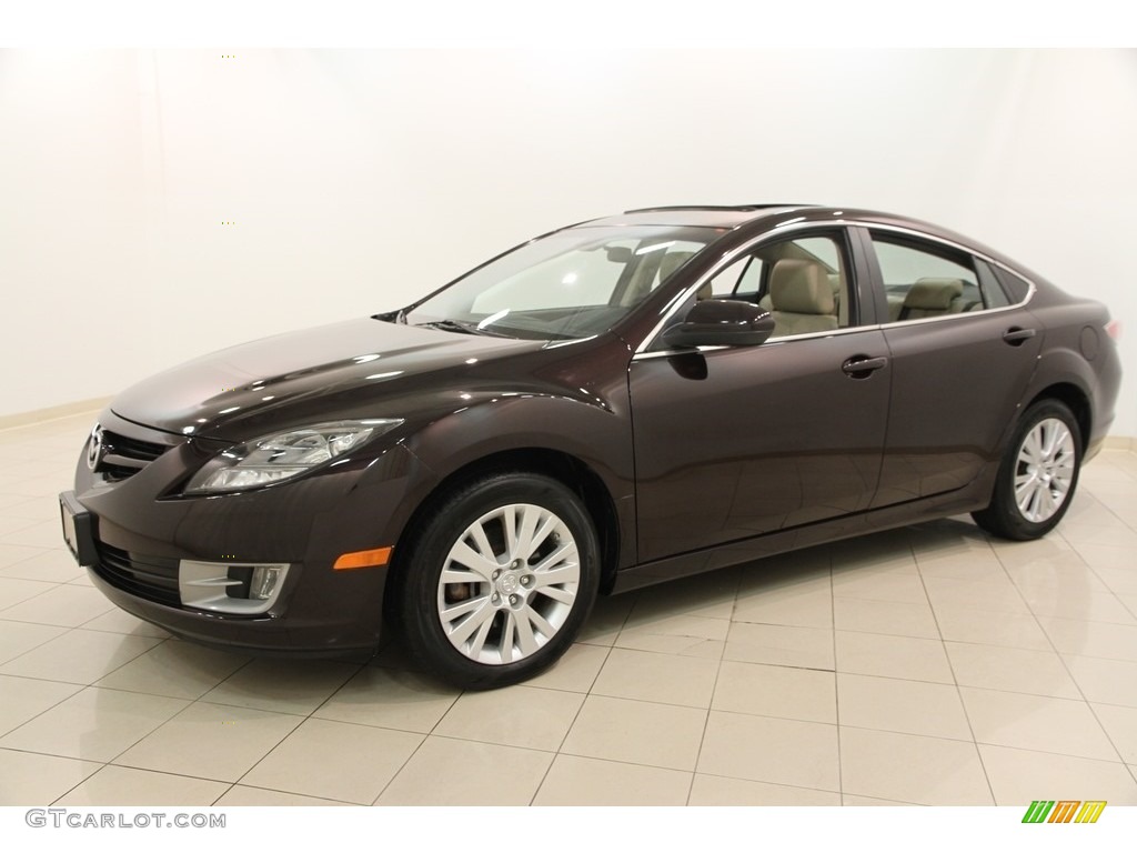 2009 MAZDA6 i Touring - Black Cherry Metallic / Beige photo #3