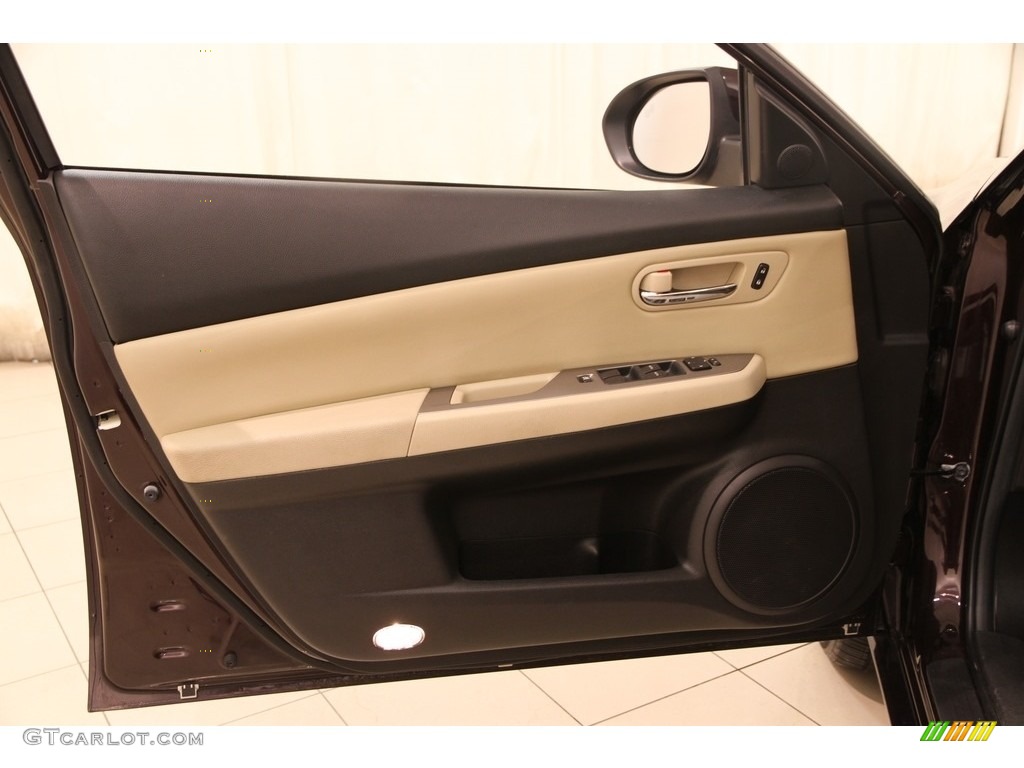 2009 MAZDA6 i Touring - Black Cherry Metallic / Beige photo #4