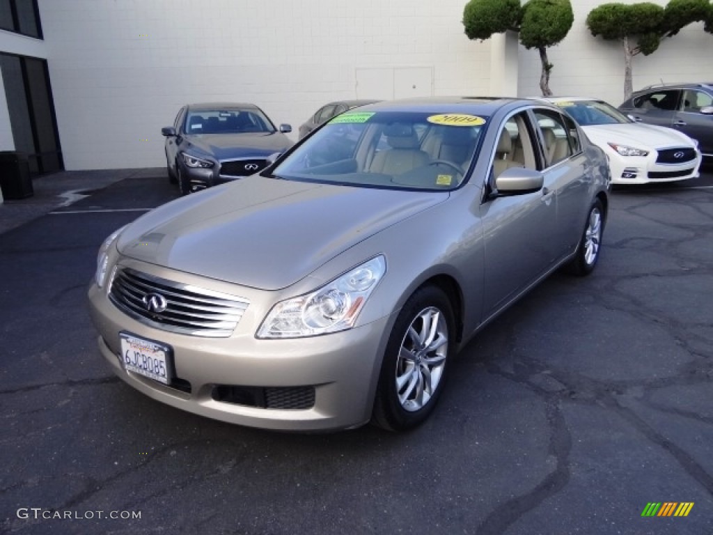 2009 G 37 Journey Sedan - Sahara Sandstone / Wheat photo #1