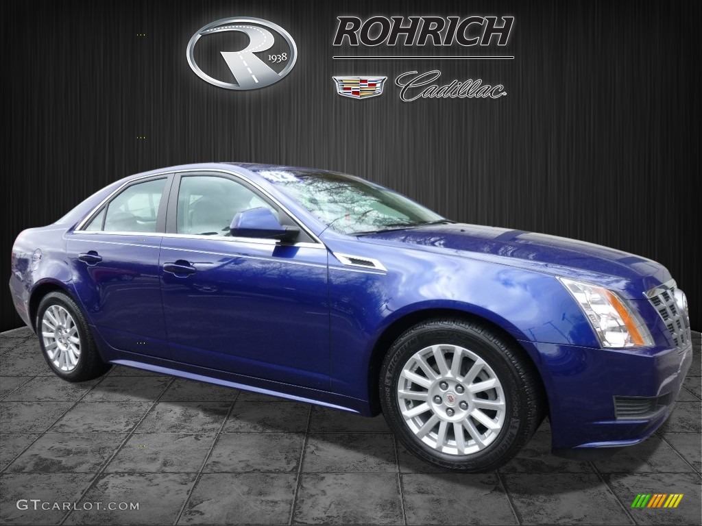 2012 CTS 4 3.0 AWD Sedan - Opulent Blue Metallic / Light Titanium/Ebony photo #1