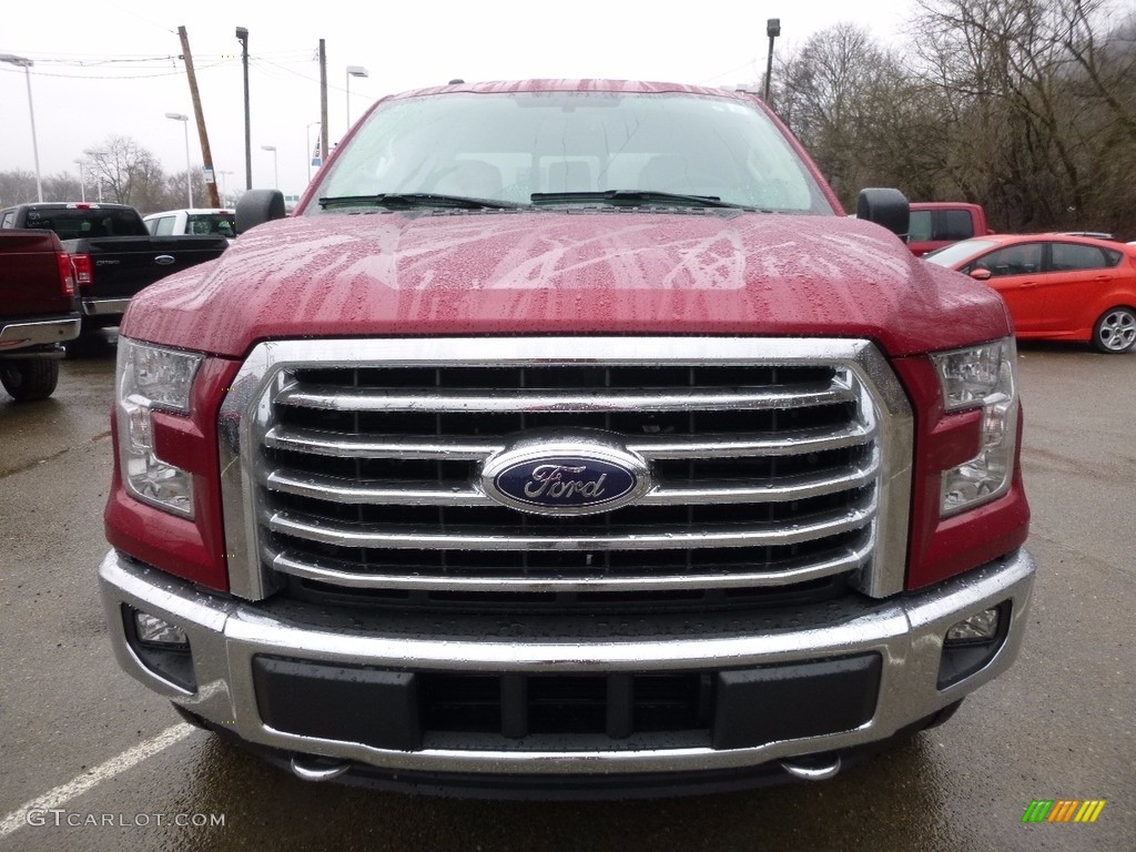 2016 F150 XLT SuperCab 4x4 - Ruby Red / Medium Light Camel photo #7