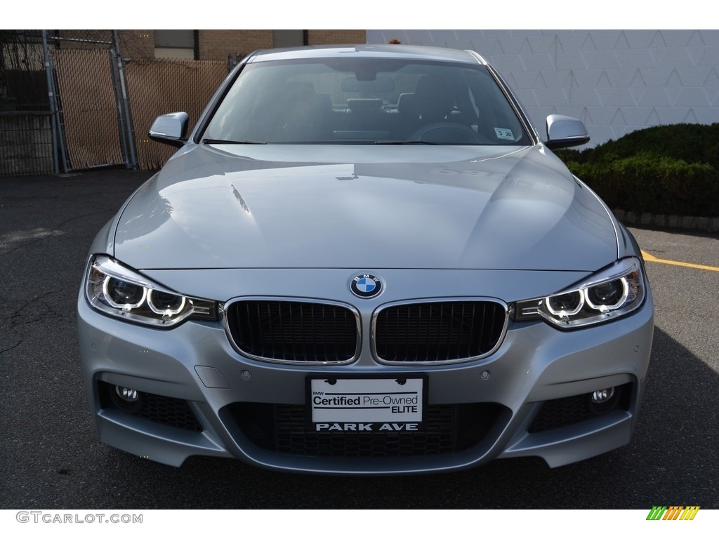 2015 3 Series 328i xDrive Sedan - Glacier Silver Metallic / Black photo #7