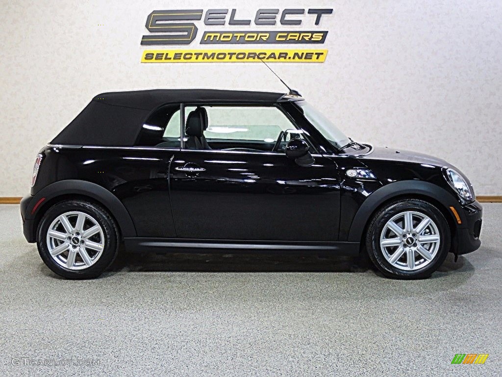 2013 Cooper S Convertible - Midnight Black Metallic / Carbon Black photo #4