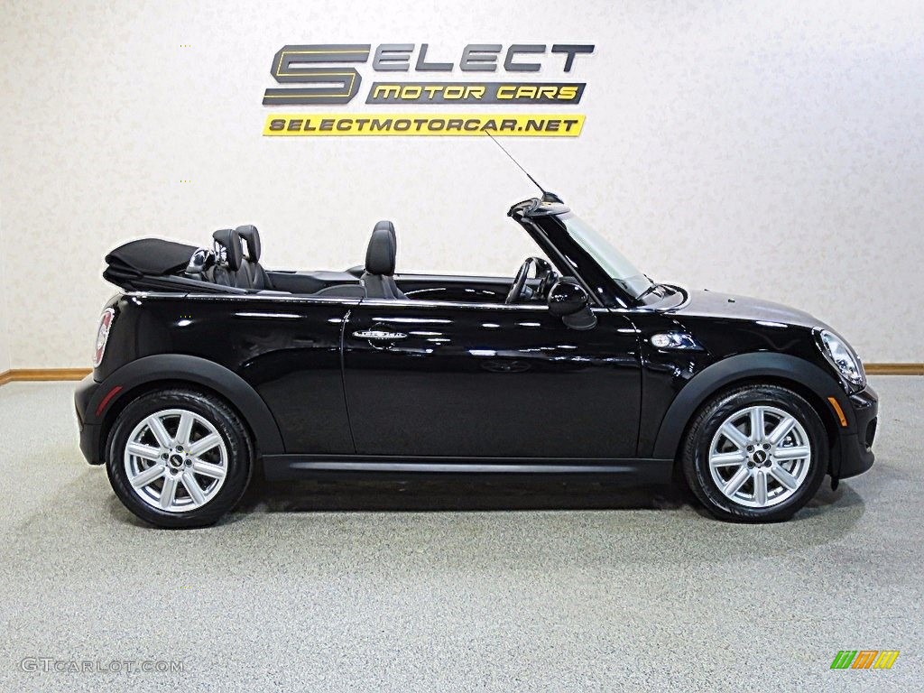 2013 Cooper S Convertible - Midnight Black Metallic / Carbon Black photo #5
