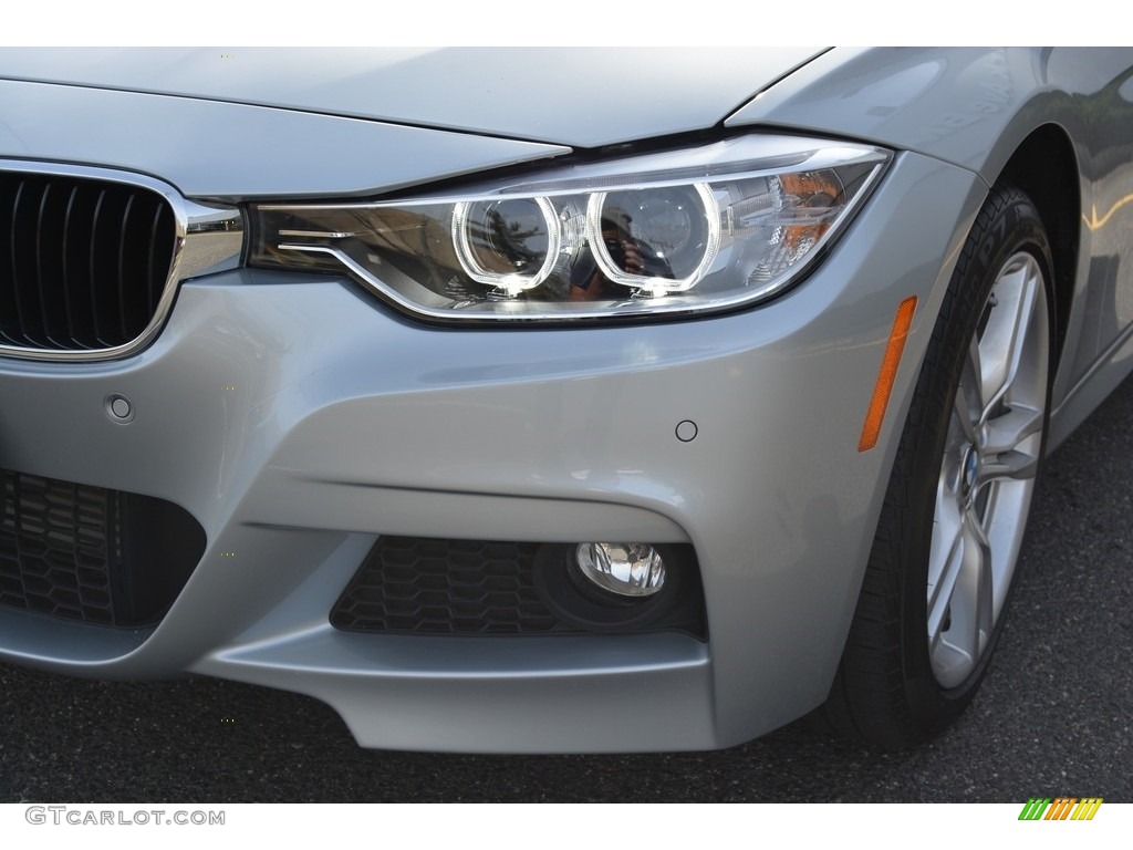 2015 3 Series 328i xDrive Sedan - Glacier Silver Metallic / Black photo #30