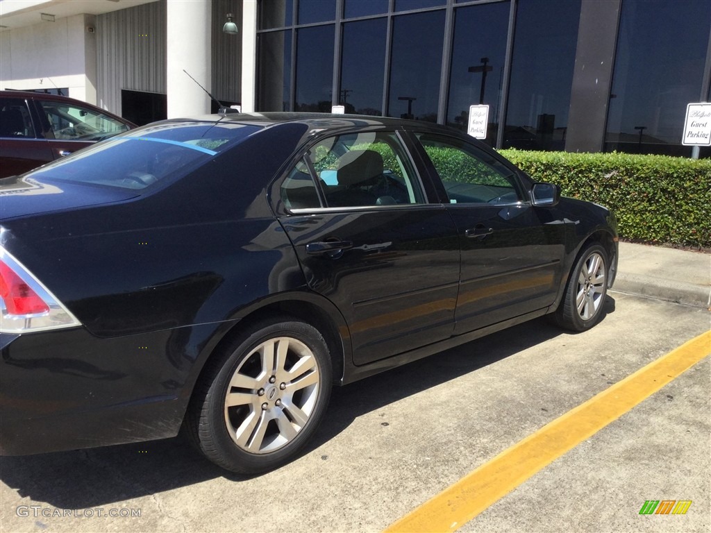 2007 Fusion SEL V6 - Black / Charcoal Black photo #4