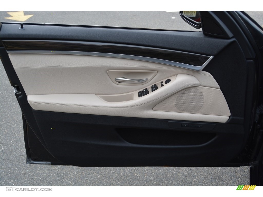 2013 5 Series 535i xDrive Sedan - Dark Graphite Metallic II / Oyster/Black photo #8