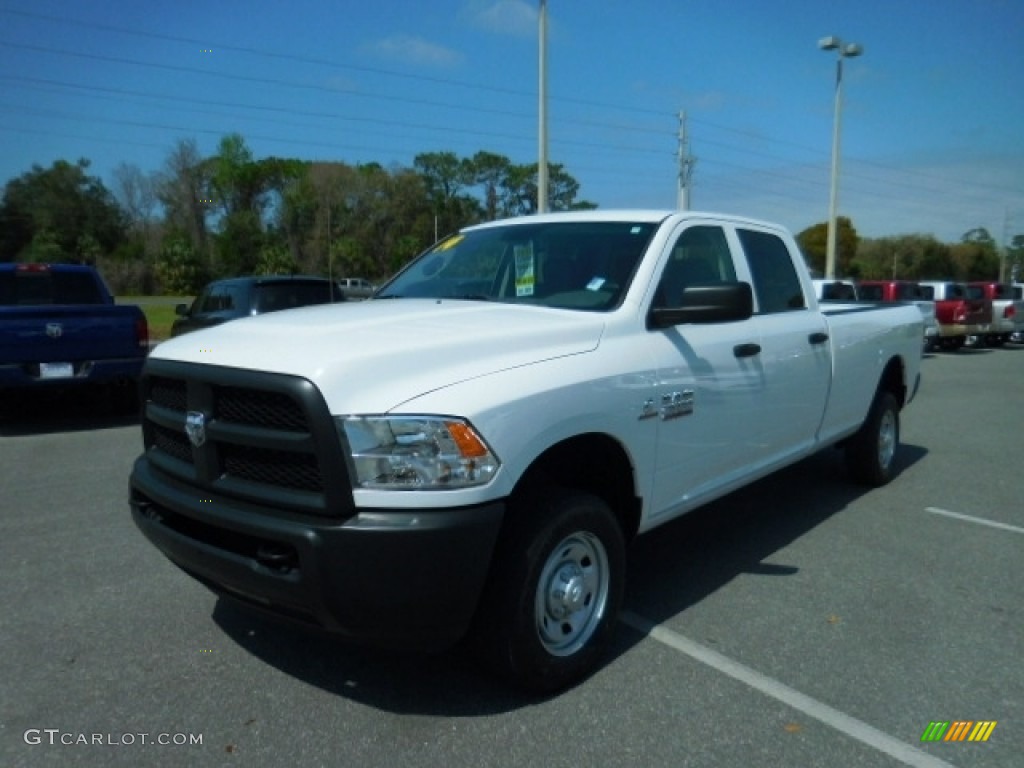 2014 2500 Tradesman Crew Cab 4x4 - Bright White / Black/Diesel Gray photo #1