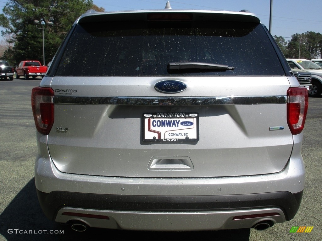 2016 Explorer XLT 4WD - Ingot Silver Metallic / Ebony Black photo #4