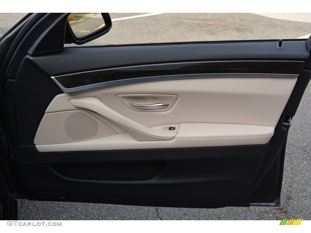 2013 5 Series 535i xDrive Sedan - Dark Graphite Metallic II / Oyster/Black photo #25