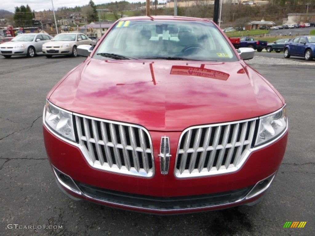 2011 MKZ AWD - Red Candy Metallic / Cashmere photo #13