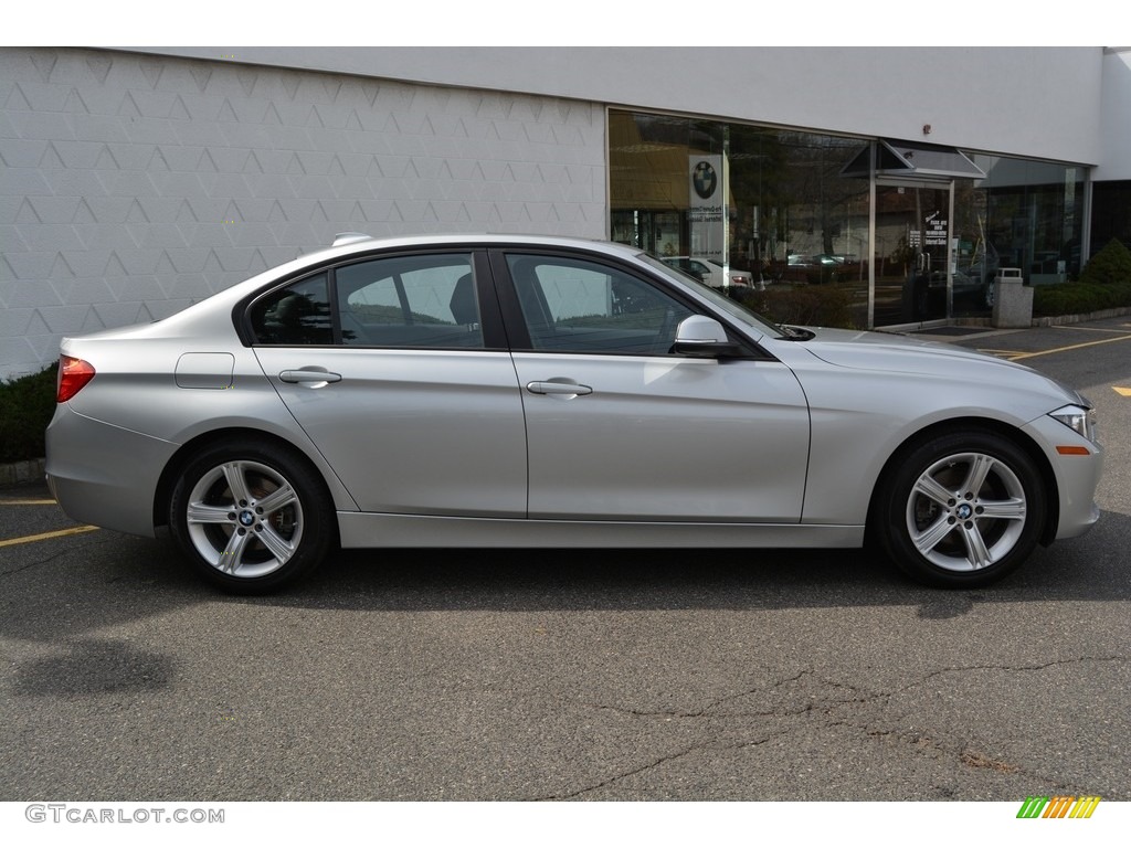 2013 3 Series 328i xDrive Sedan - Glacier Silver Metallic / Black photo #2