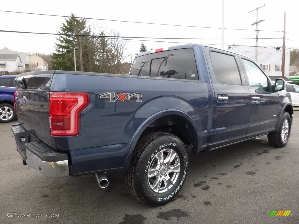 2016 F150 Lariat SuperCrew 4x4 - Blue Jeans / Black photo #5