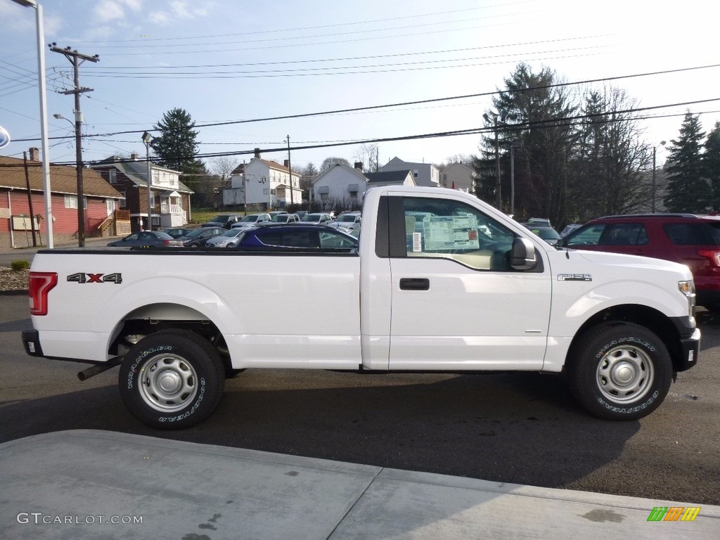 2016 F150 XL Regular Cab 4x4 - Oxford White / Medium Earth Gray photo #4
