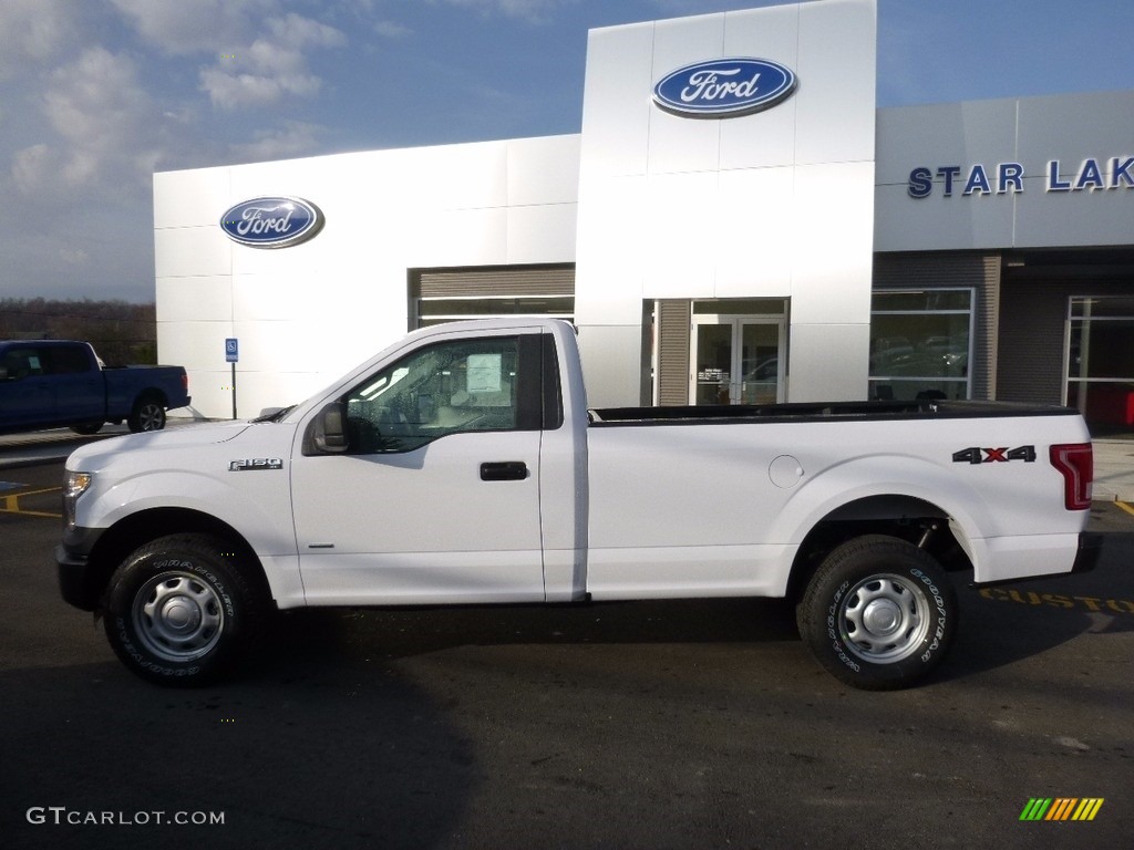 2016 F150 XL Regular Cab 4x4 - Oxford White / Medium Earth Gray photo #10