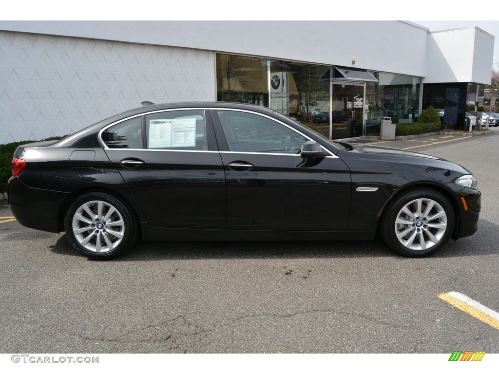 2016 5 Series 535i xDrive Sedan - Black Sapphire Metallic / BMW Individual Amaro Brown photo #2