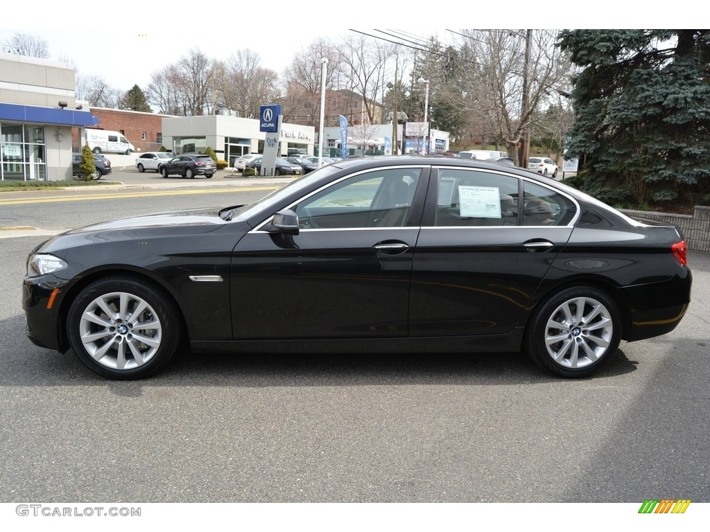 2016 5 Series 535i xDrive Sedan - Black Sapphire Metallic / BMW Individual Amaro Brown photo #5