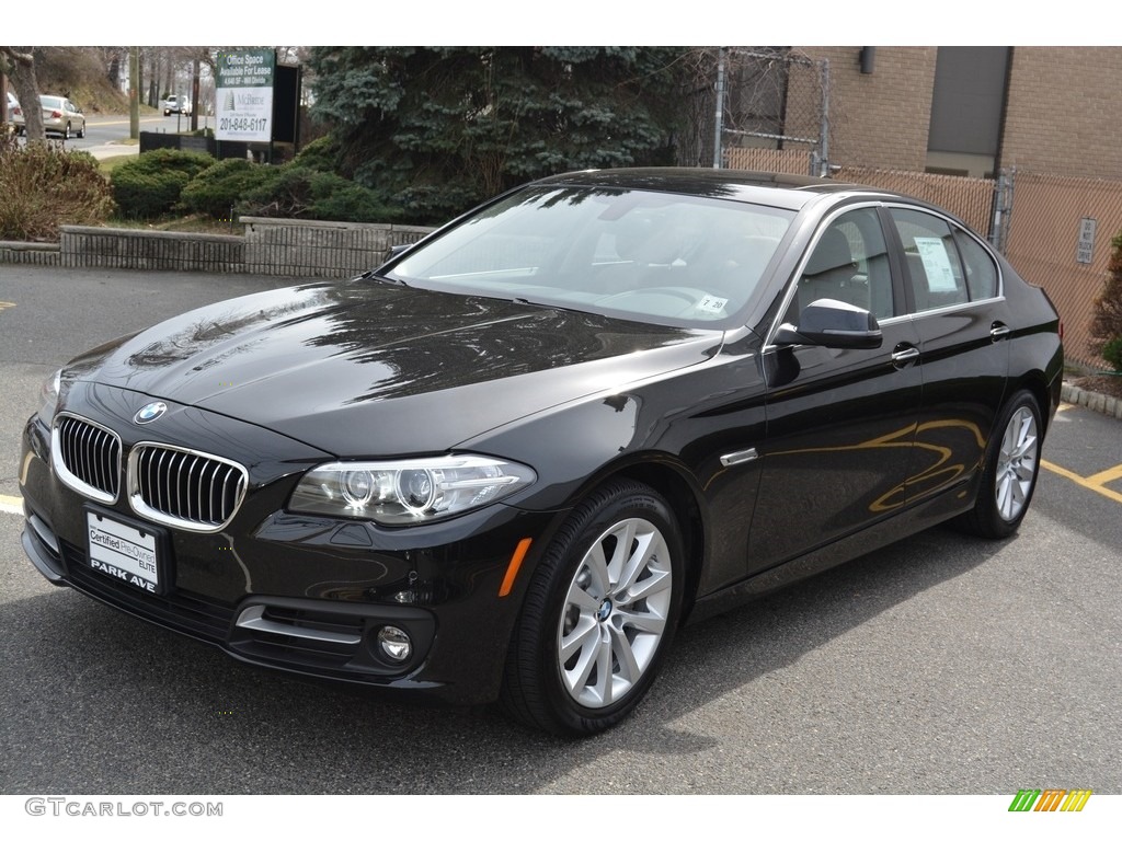 2016 5 Series 535i xDrive Sedan - Black Sapphire Metallic / BMW Individual Amaro Brown photo #6