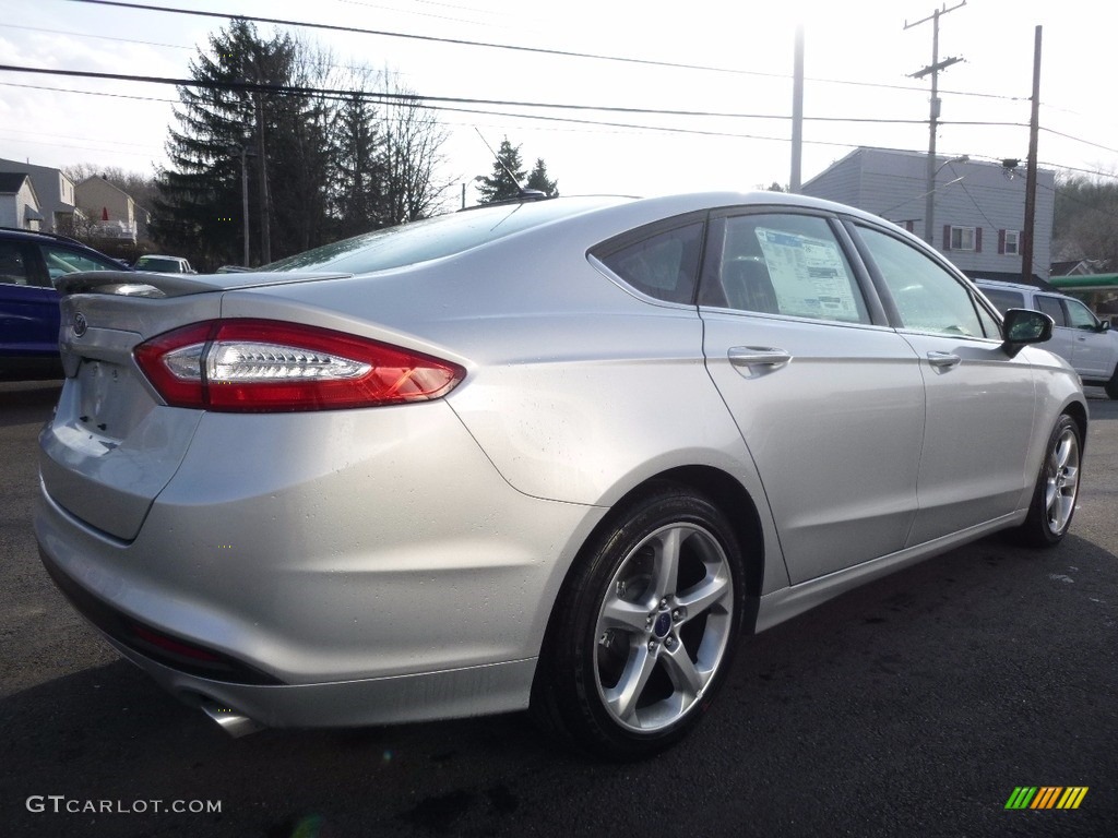 2016 Fusion S - Ingot Silver Metallic / Medium Earth Gray photo #6