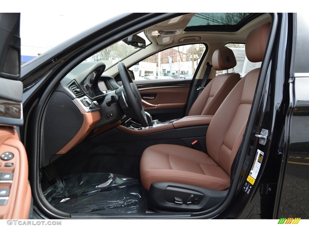 2016 5 Series 535i xDrive Sedan - Black Sapphire Metallic / BMW Individual Amaro Brown photo #11