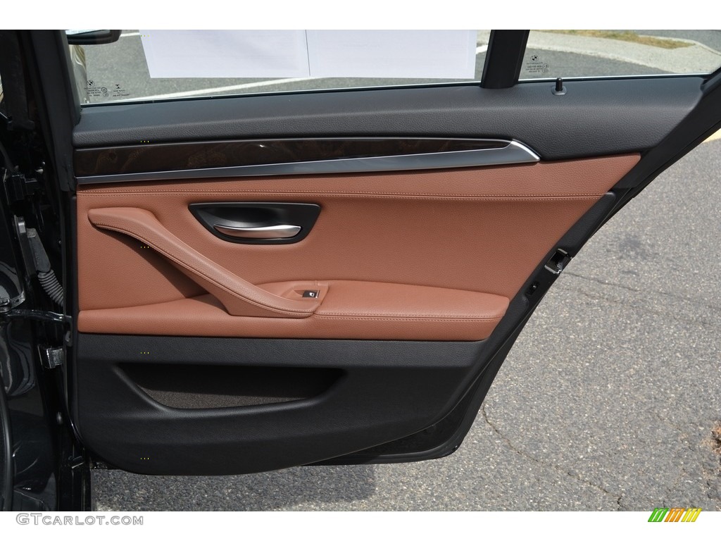 2016 5 Series 535i xDrive Sedan - Black Sapphire Metallic / BMW Individual Amaro Brown photo #23