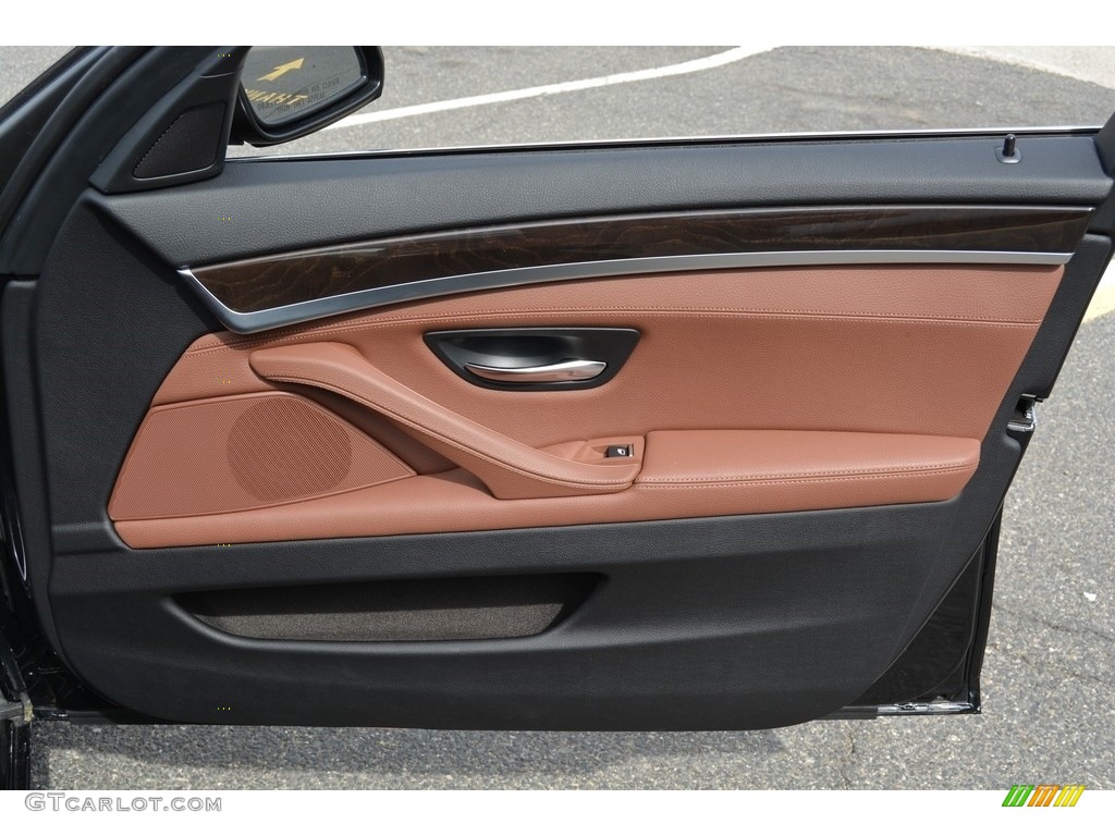 2016 5 Series 535i xDrive Sedan - Black Sapphire Metallic / BMW Individual Amaro Brown photo #25