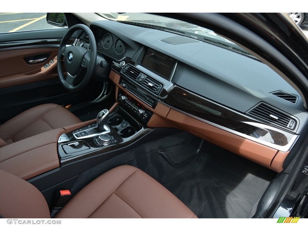 2016 5 Series 535i xDrive Sedan - Black Sapphire Metallic / BMW Individual Amaro Brown photo #26