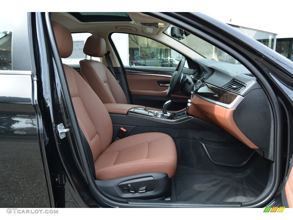 2016 5 Series 535i xDrive Sedan - Black Sapphire Metallic / BMW Individual Amaro Brown photo #27