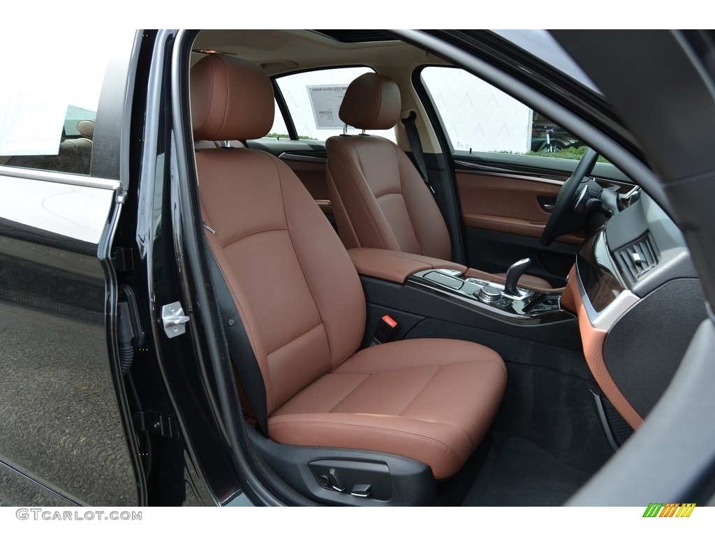 2016 5 Series 535i xDrive Sedan - Black Sapphire Metallic / BMW Individual Amaro Brown photo #28