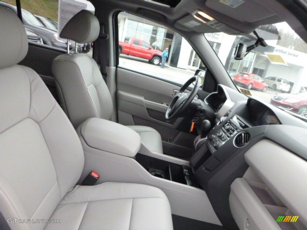 2015 Pilot EX-L 4WD - Crystal Black Pearl / Gray photo #3