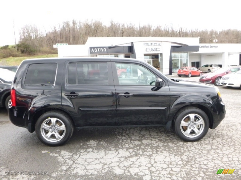 2015 Pilot EX-L 4WD - Crystal Black Pearl / Gray photo #4