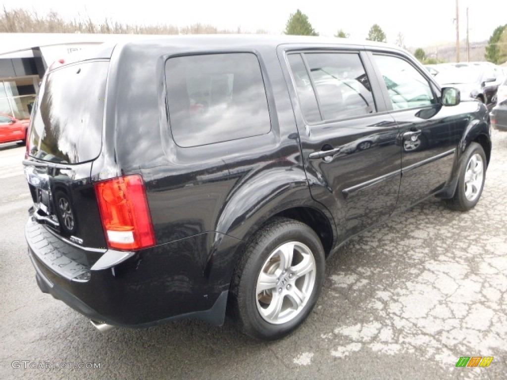 2015 Pilot EX-L 4WD - Crystal Black Pearl / Gray photo #5