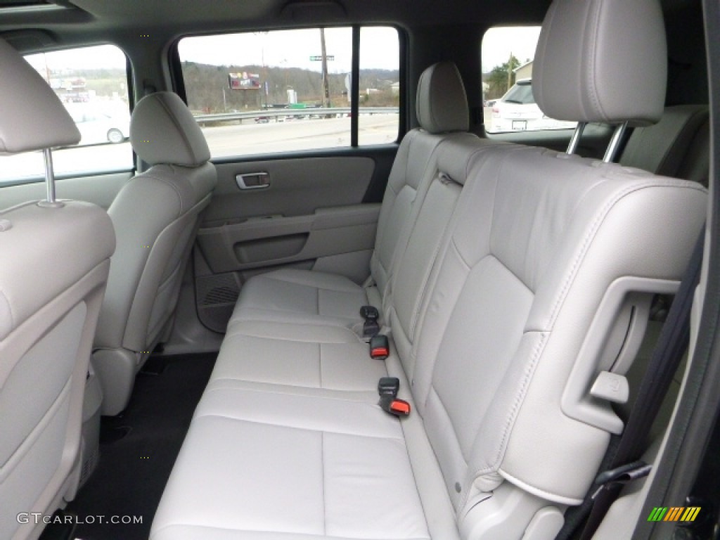 2015 Pilot EX-L 4WD - Crystal Black Pearl / Gray photo #8