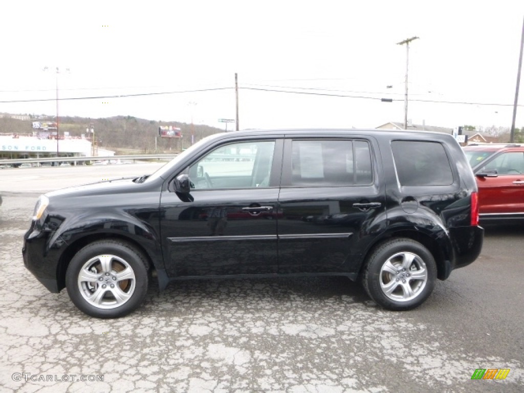 2015 Pilot EX-L 4WD - Crystal Black Pearl / Gray photo #9