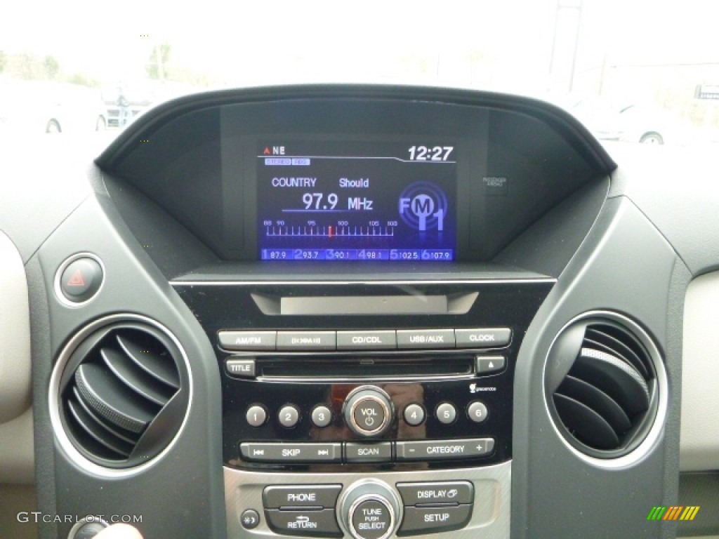 2015 Pilot EX-L 4WD - Crystal Black Pearl / Gray photo #13