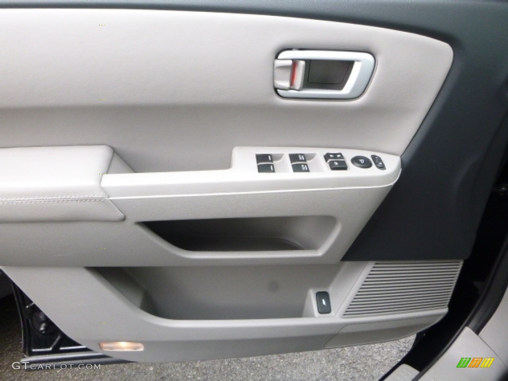 2015 Pilot EX-L 4WD - Crystal Black Pearl / Gray photo #16