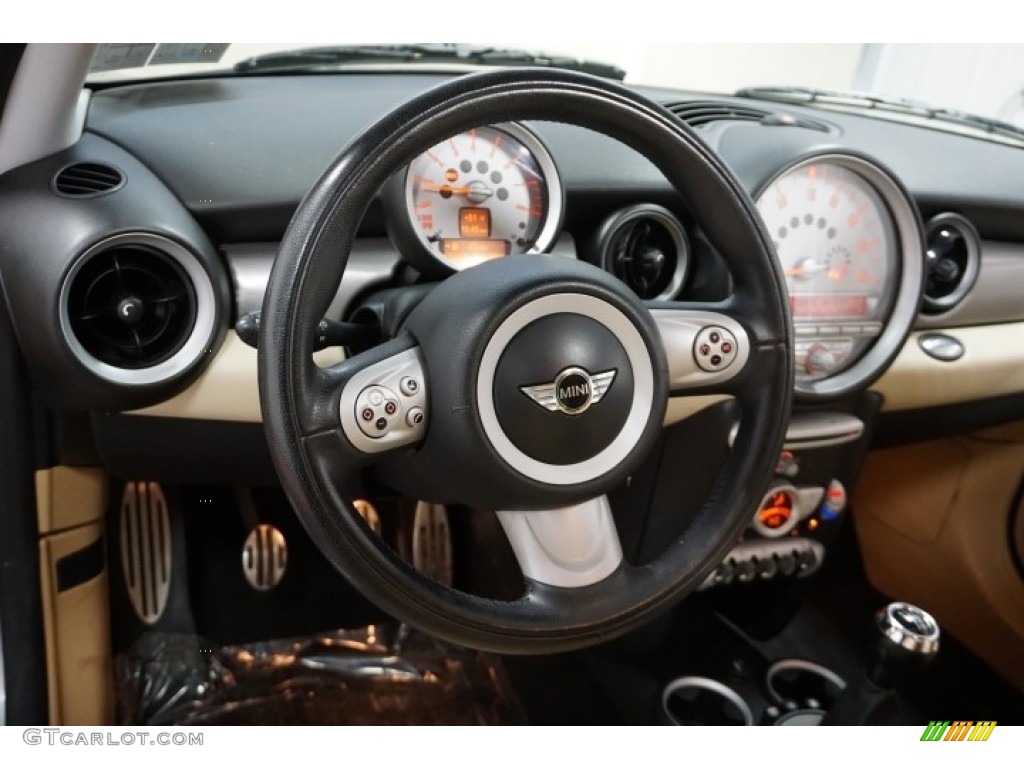 2007 Cooper S Hardtop - Dark Silver Metallic / Gravity Tuscan Beige photo #24